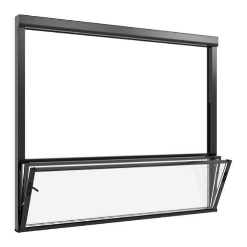 پروفیل سازه در پنجره برقی گیوتینی