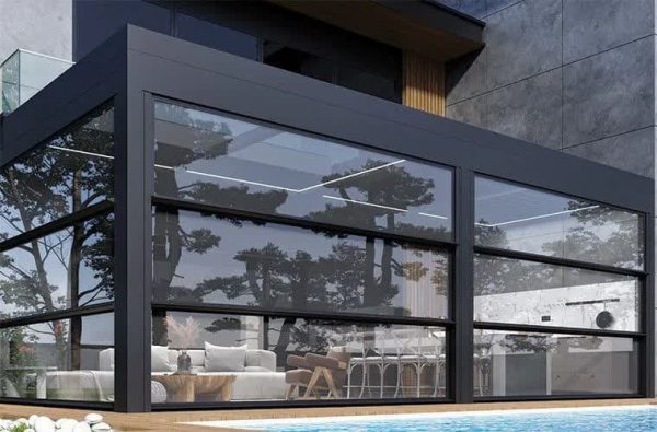 بهترین مکان‌ها برای نصب شیشه گیوتینی