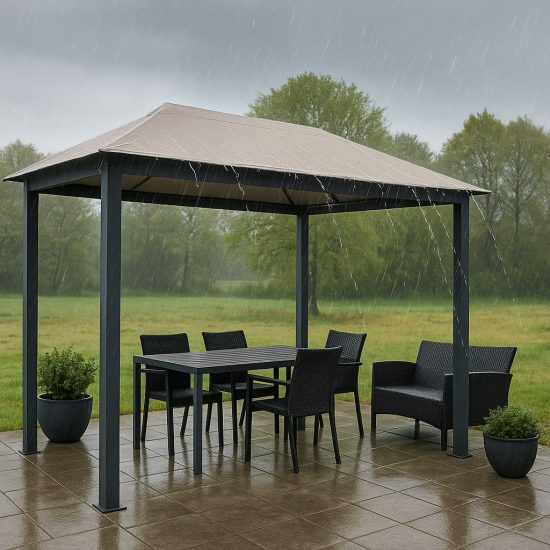 نکات مهم در انتخاب سایبان مناسب مناطق بادخیز و بارانی